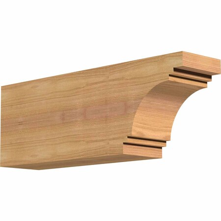 Ekena Millwork Pescadero Smooth Rafter Tail, Western Red Cedar, 3 1/2"W x 6"H x 16"L RFT04X06X16PEC00SWR